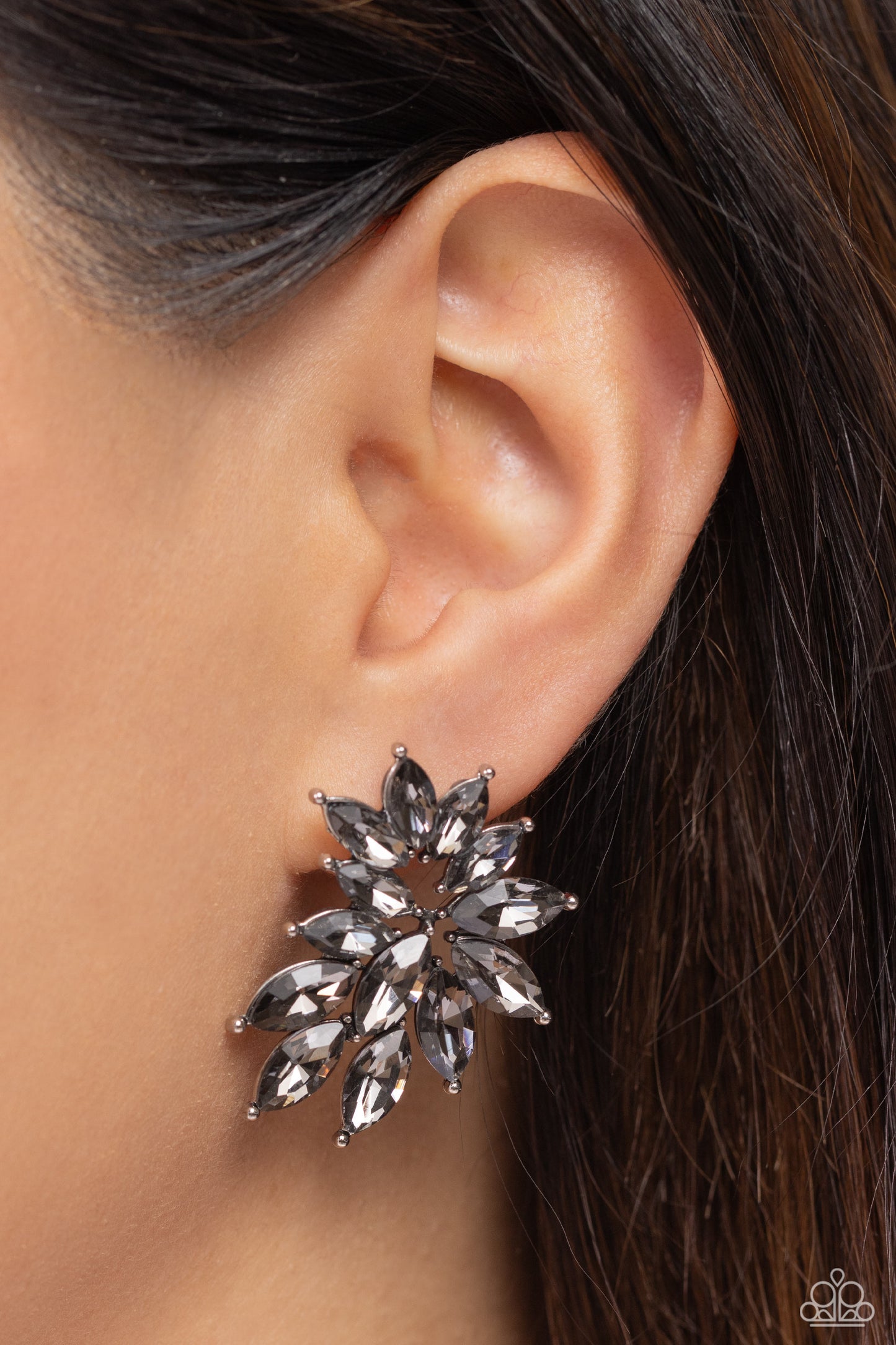 Fire Hazard - Silver - Paparazzi Earrings