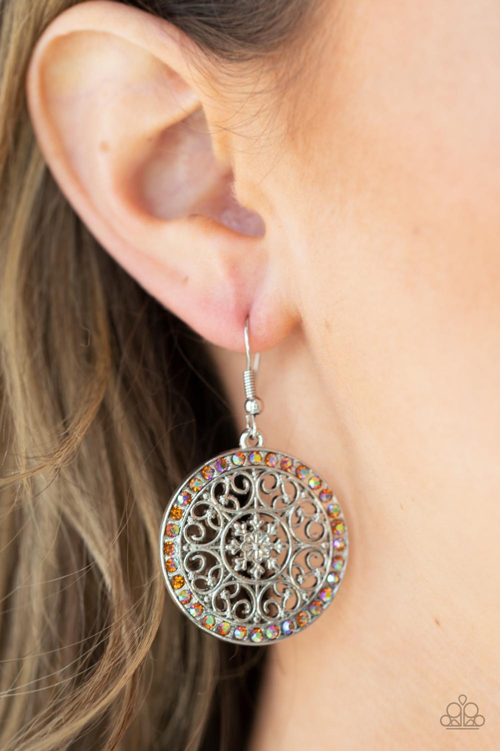 Bollywood Ballroom - Orange - Paparazzi Earrings