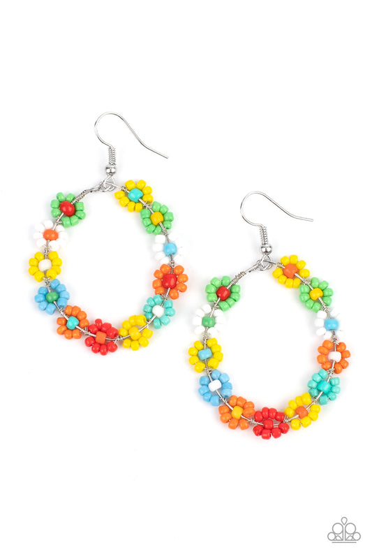 Festively Flower Child - Multi - Paparazzi Earrings