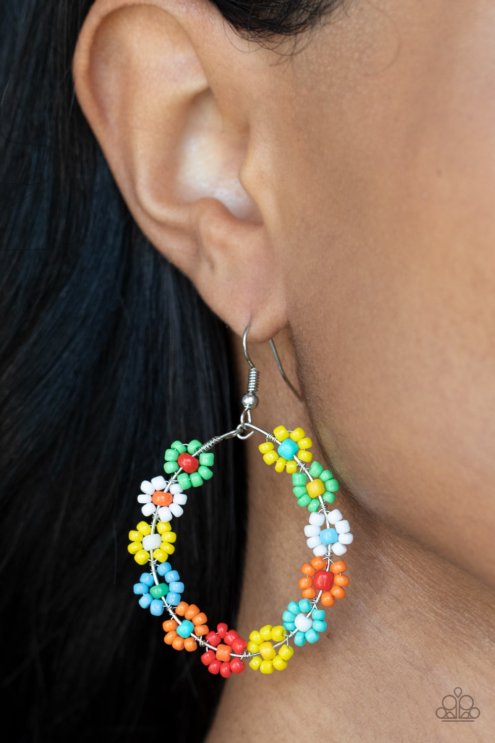 Festively Flower Child - Multi - Paparazzi Earrings