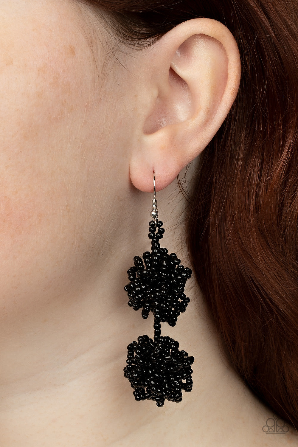 Celestial Collision - Black - Paparazzi Earrings