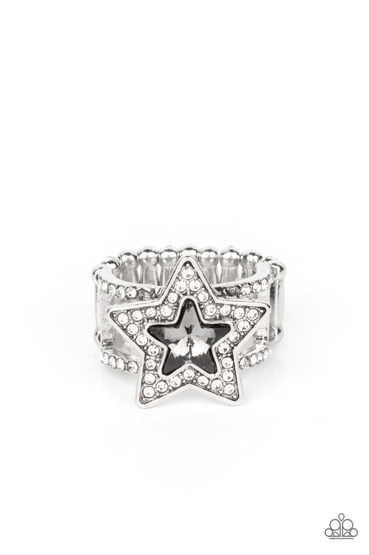 One Nation Under Sparkle - Silver - Paparazzi Ring