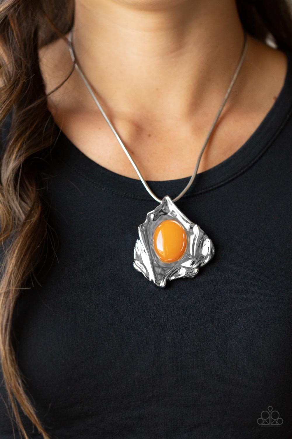 Amazon Amulet - Orange - Paparazzi Necklace