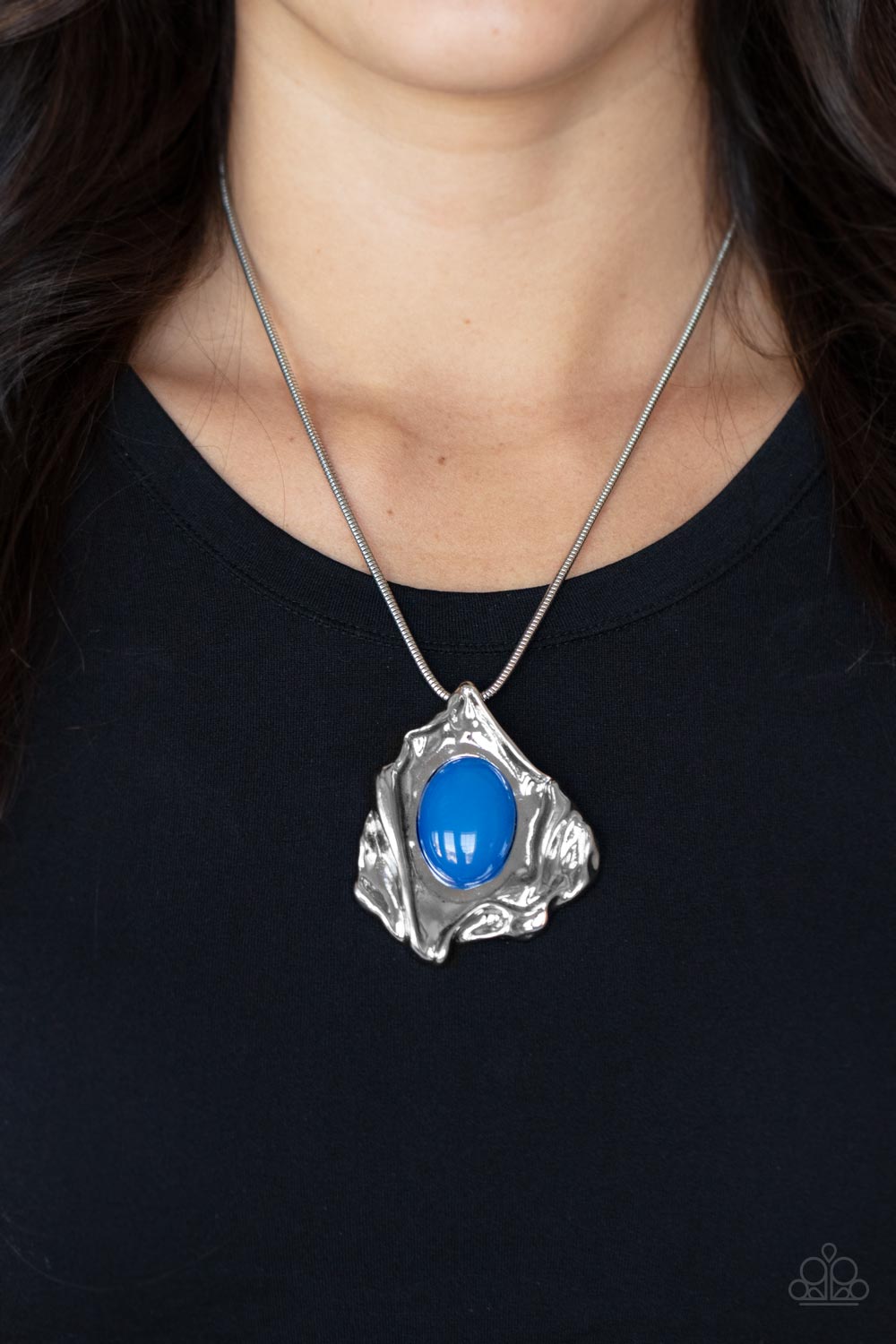 Amazon Amulet - Blue - Paparazzi Necklace