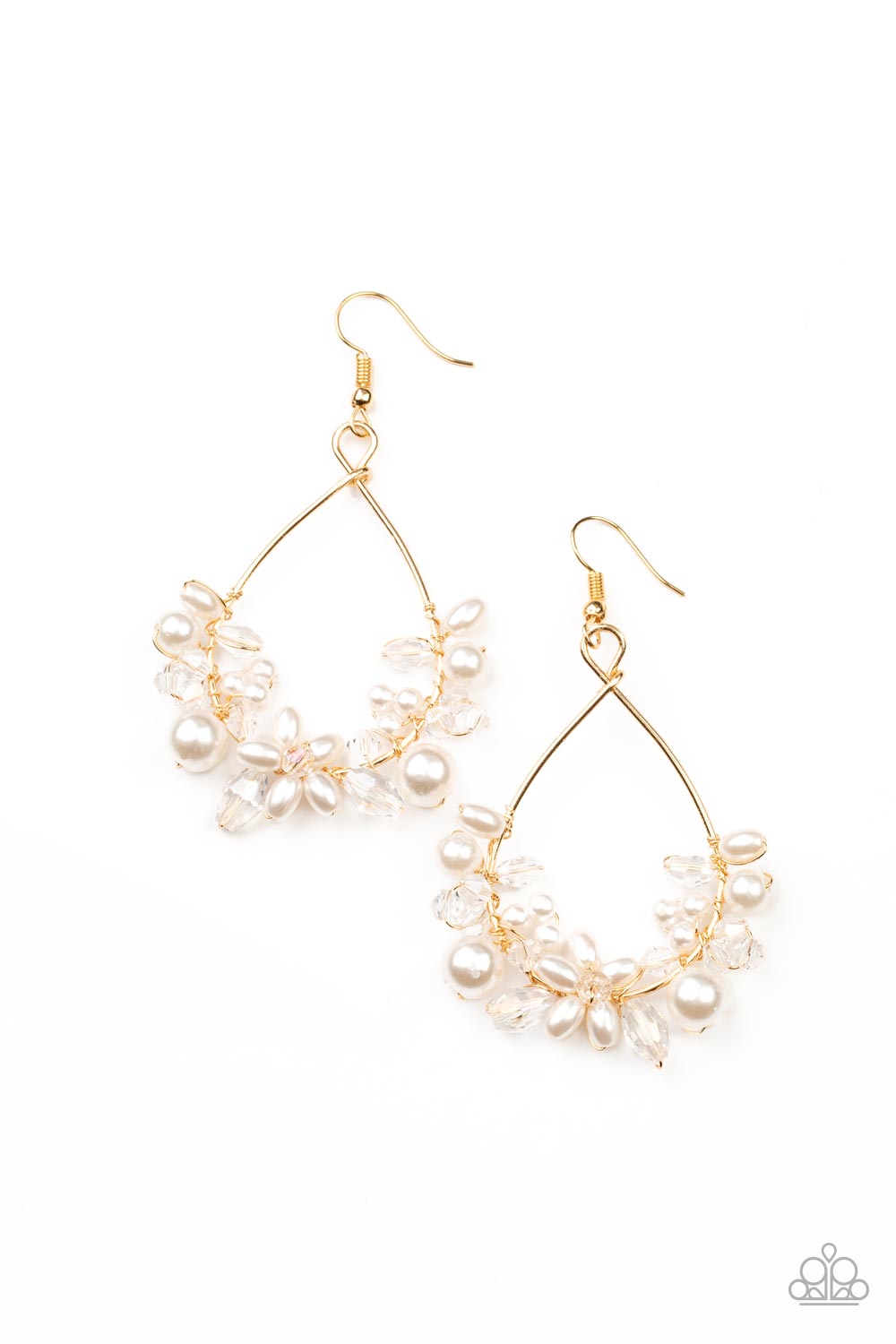 Marina Banquet - Gold - Paparazzi Earrings