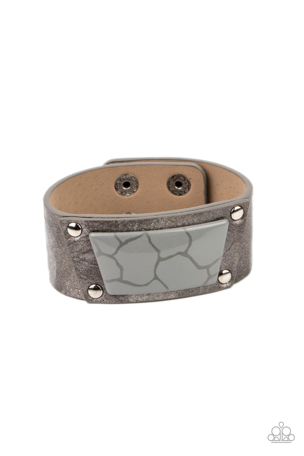 Geo Glamper - Silver - Paparazzi Bracelet