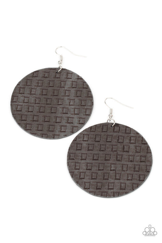 WEAVE Me Out Of It - Silver - Paparazzi Earrings