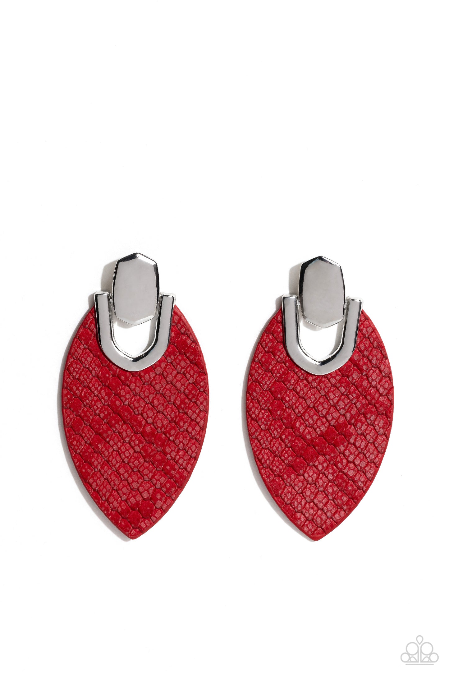 Wildly Workable - Red - Paparazzi Earrings