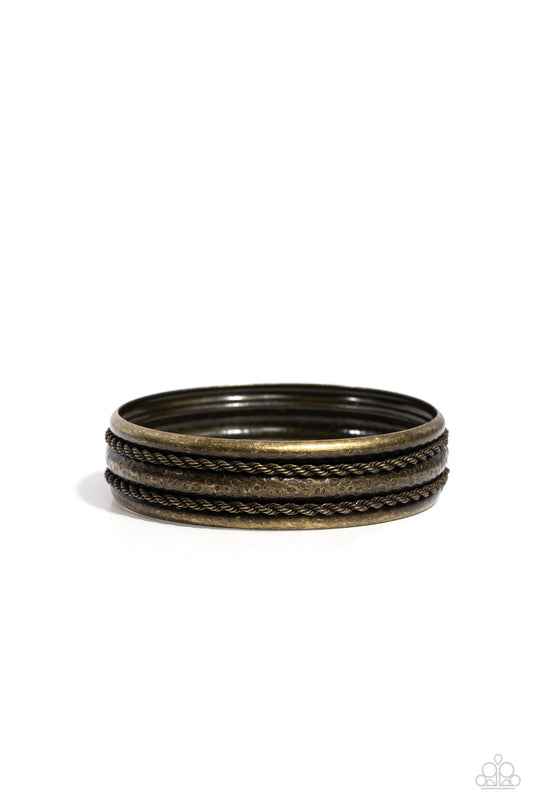 Off Road Relic - Brass - Paparazzi Bangle