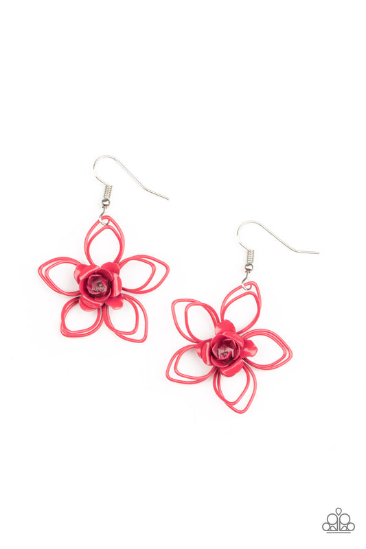 Botanical Bonanza - Pink - Paparazzi Earrings