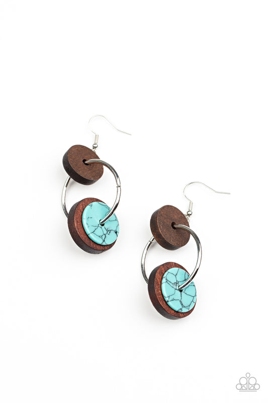 Artisanal Aesthetic - Blue - Paparazzi Earrings