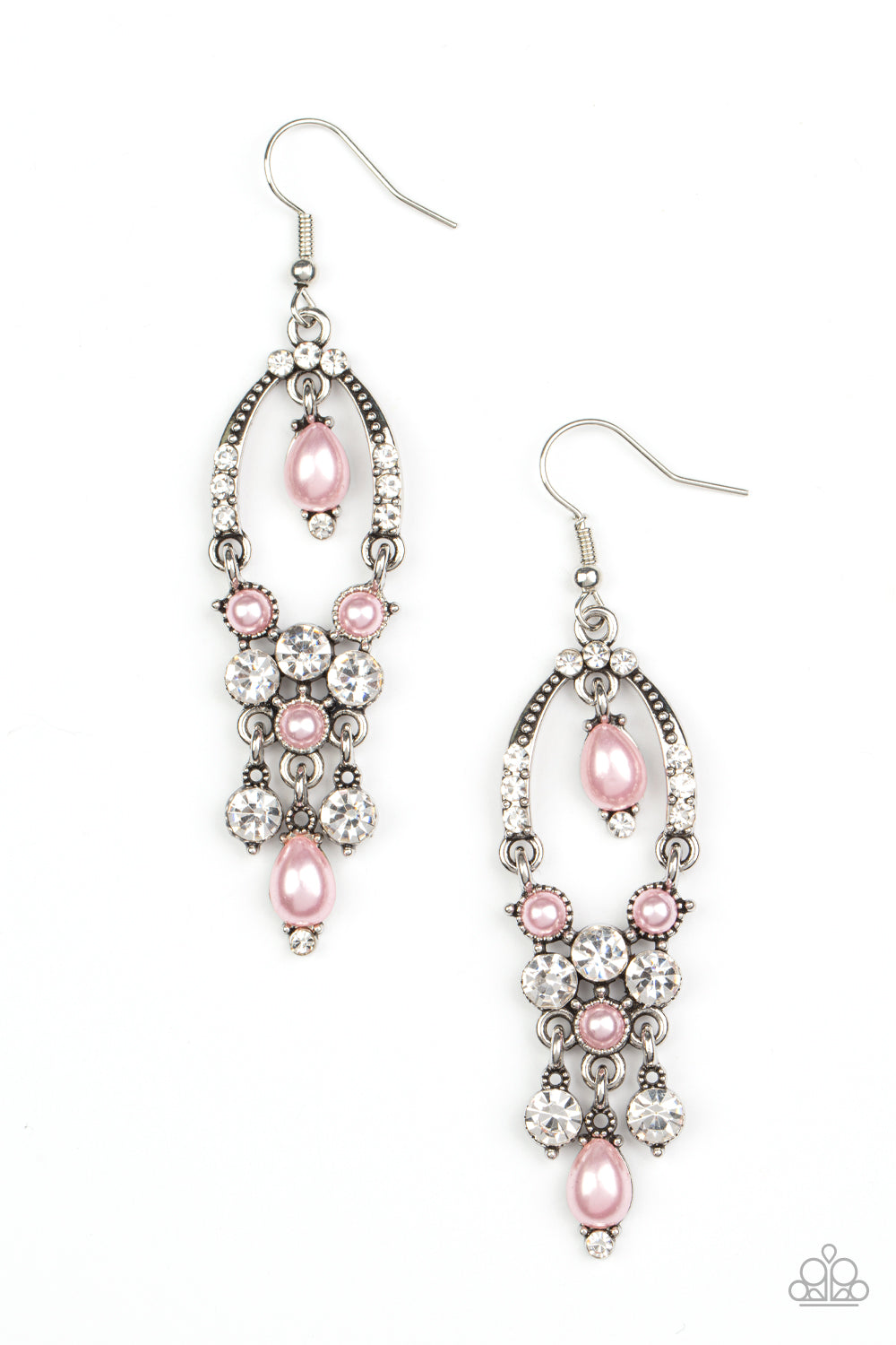 Back In The Spotlight - Pink - Paparazzi Earrings