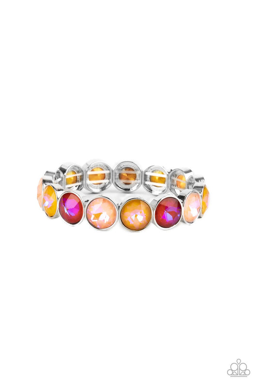 Radiant on Repeat - Orange - Paparazzi Bracelet