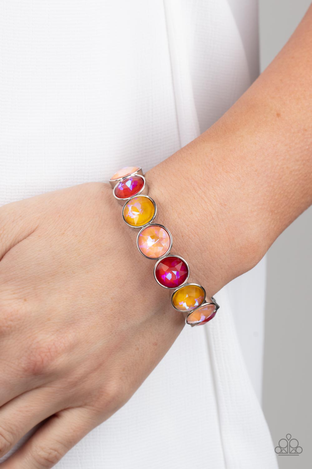 Radiant on Repeat - Orange - Paparazzi Bracelet