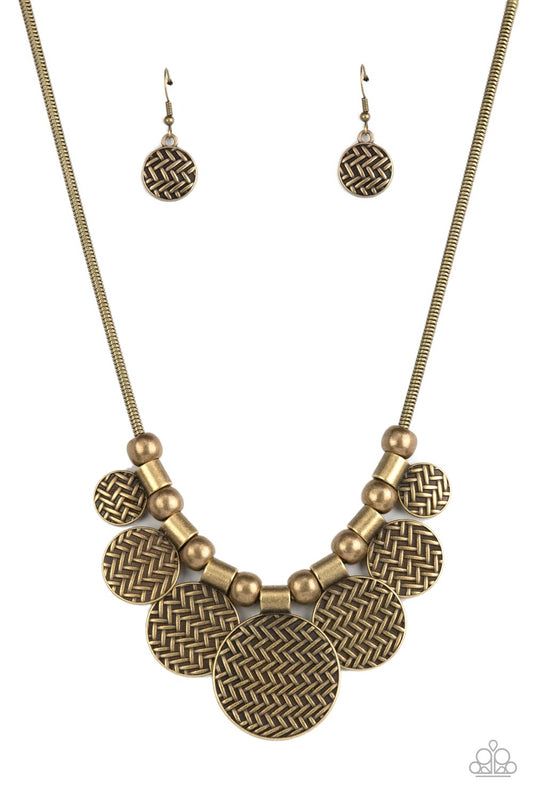 Indigenously Urban - Brass - Paparazzi Necklace