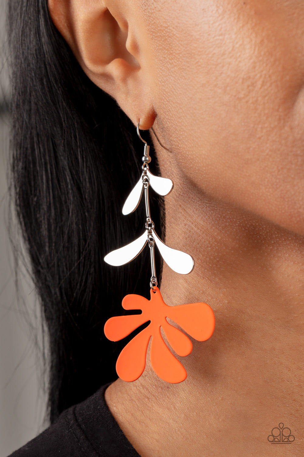 Palm Beach Bonanza - Orange - Paparazzi Earrings