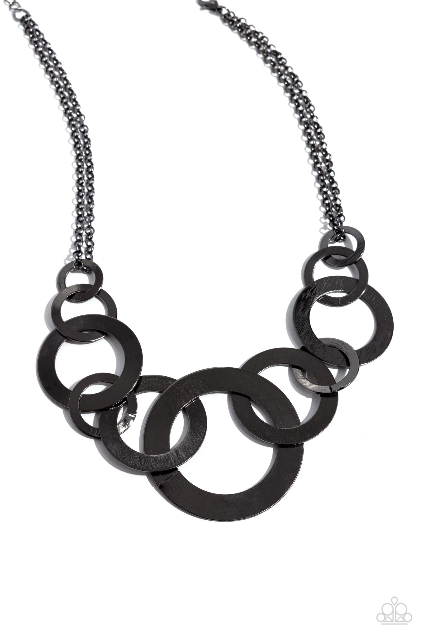 Uptown Links - Black - Paparazzi Necklace