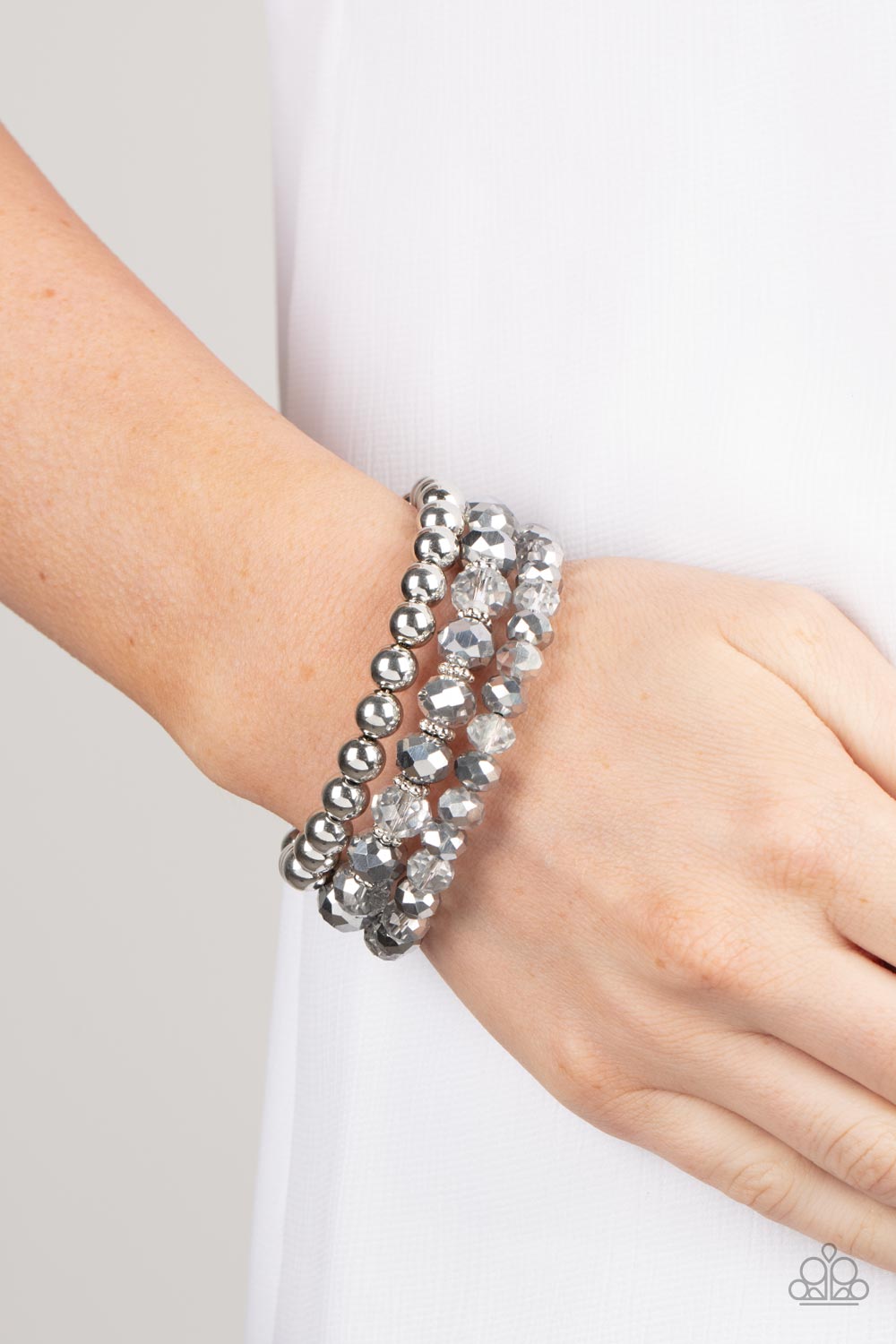 Gimme Gimme - Silver - Paparazzi Bracelet