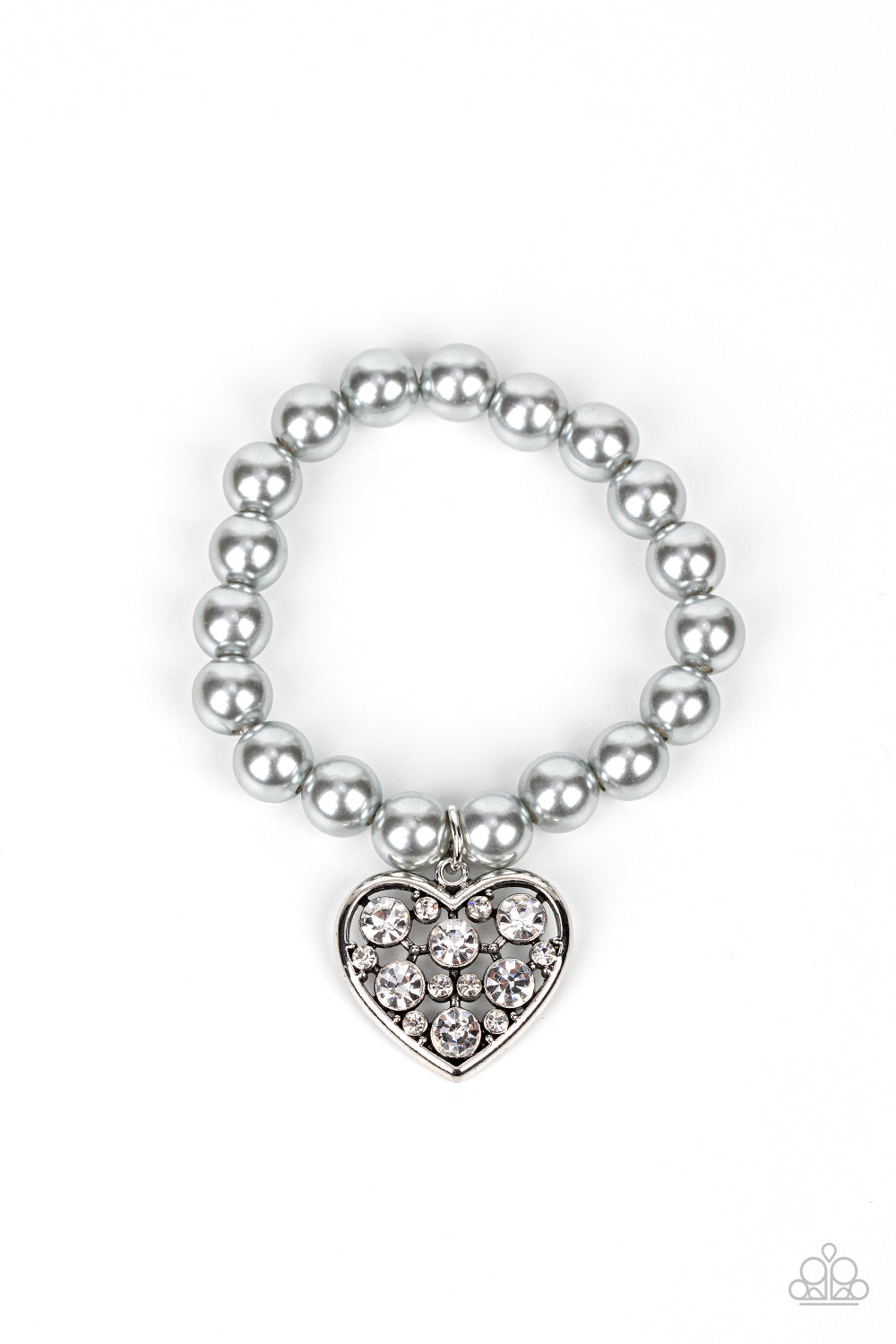 Cutely Crushing - Silver - Paparazzi Bracelet