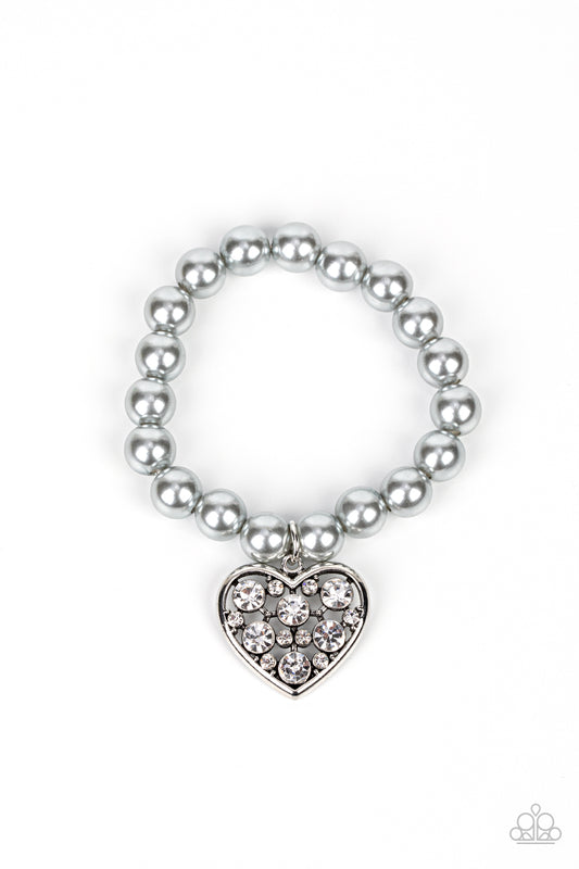 Cutely Crushing - Silver - Paparazzi Bracelet