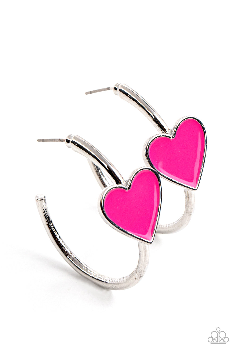 Kiss Up - Pink - Paparazzi Earrings