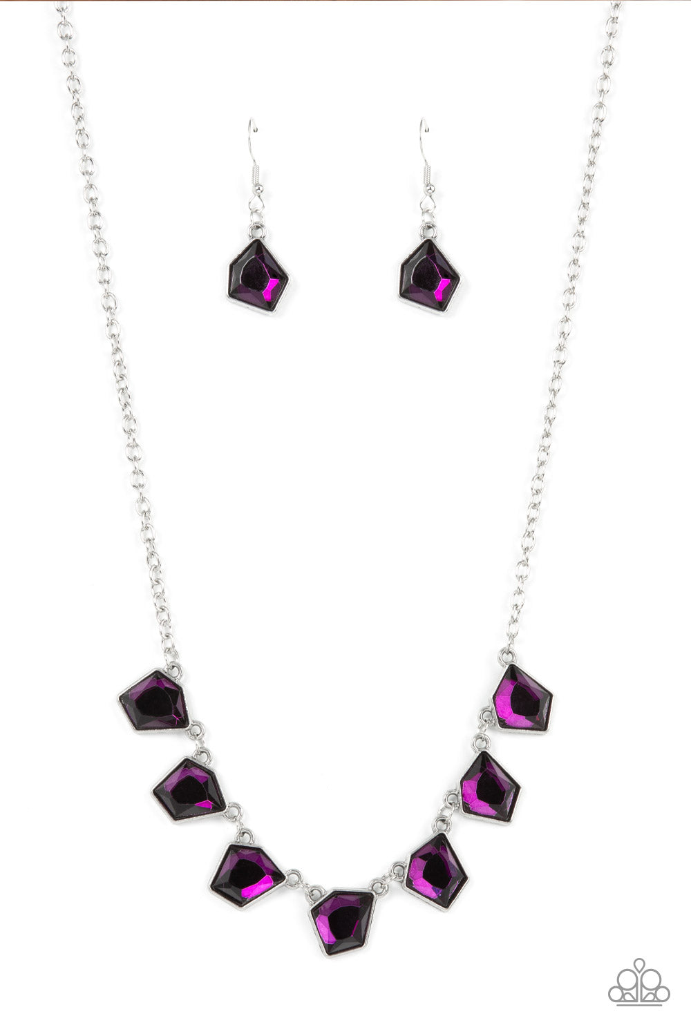 Experimental Edge - Purple - Paparazzi Necklace