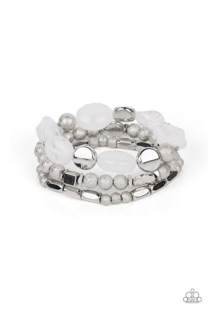 Marina Magic- White - Paparazzi Bracelet