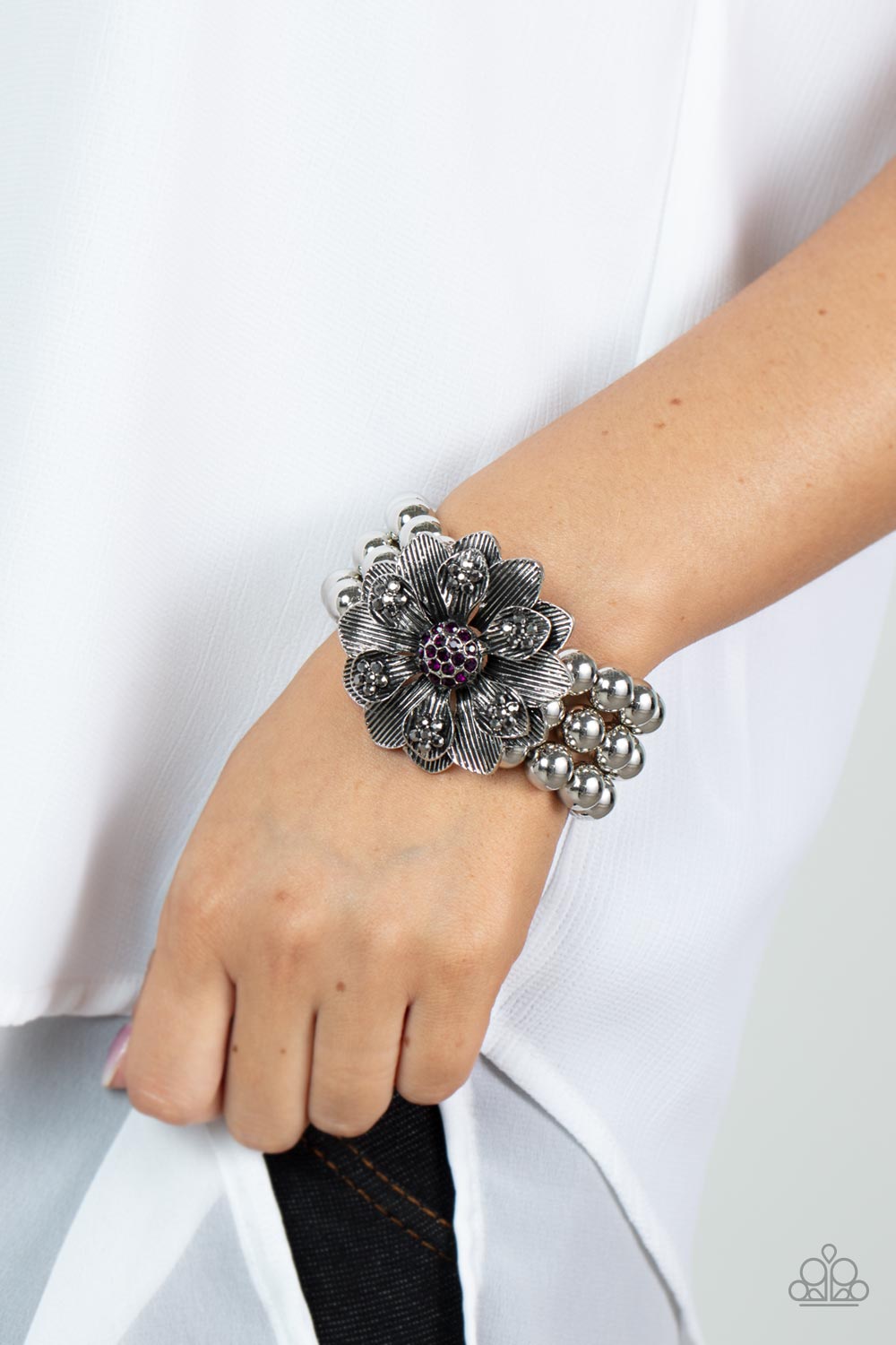 Botanical Bravado - Purple - Paparazzi Bracelet