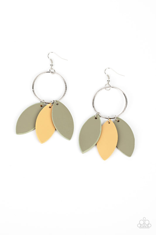 Leafy Laguna - Multi - Paparazzi Earrings