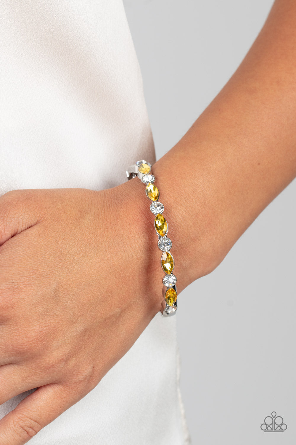 Petitely Powerhouse - Yellow - Paparazzi Bracelet