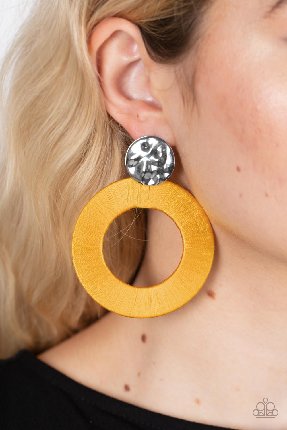 Strategically Sassy - Yellow - Paparazzi Earrings