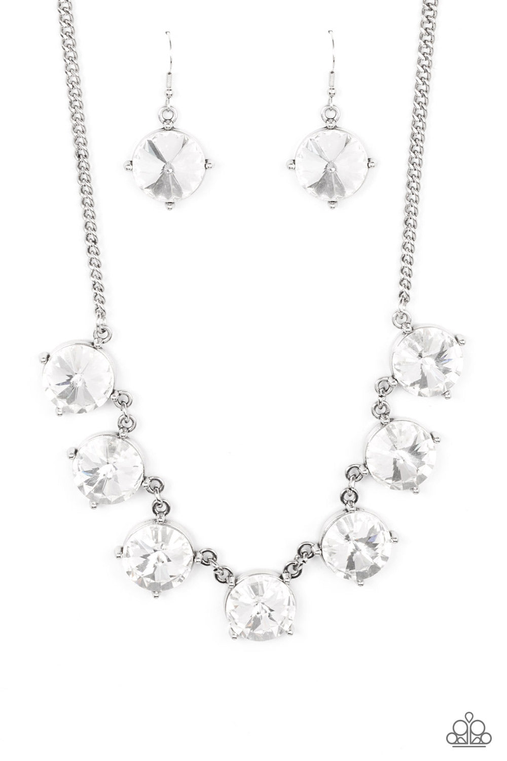 The SHOWCASE Must Go On - White - Paparazzi Necklace