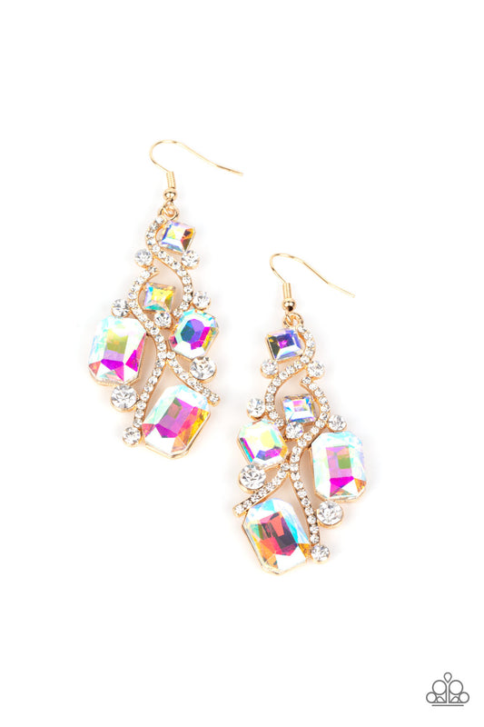 Interstellar Illumination - Multi - Paparazzi Earrings (December 2021 LOP)