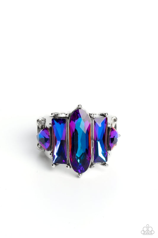 Iridescently Interstellar - Purple Paparazzi Ring