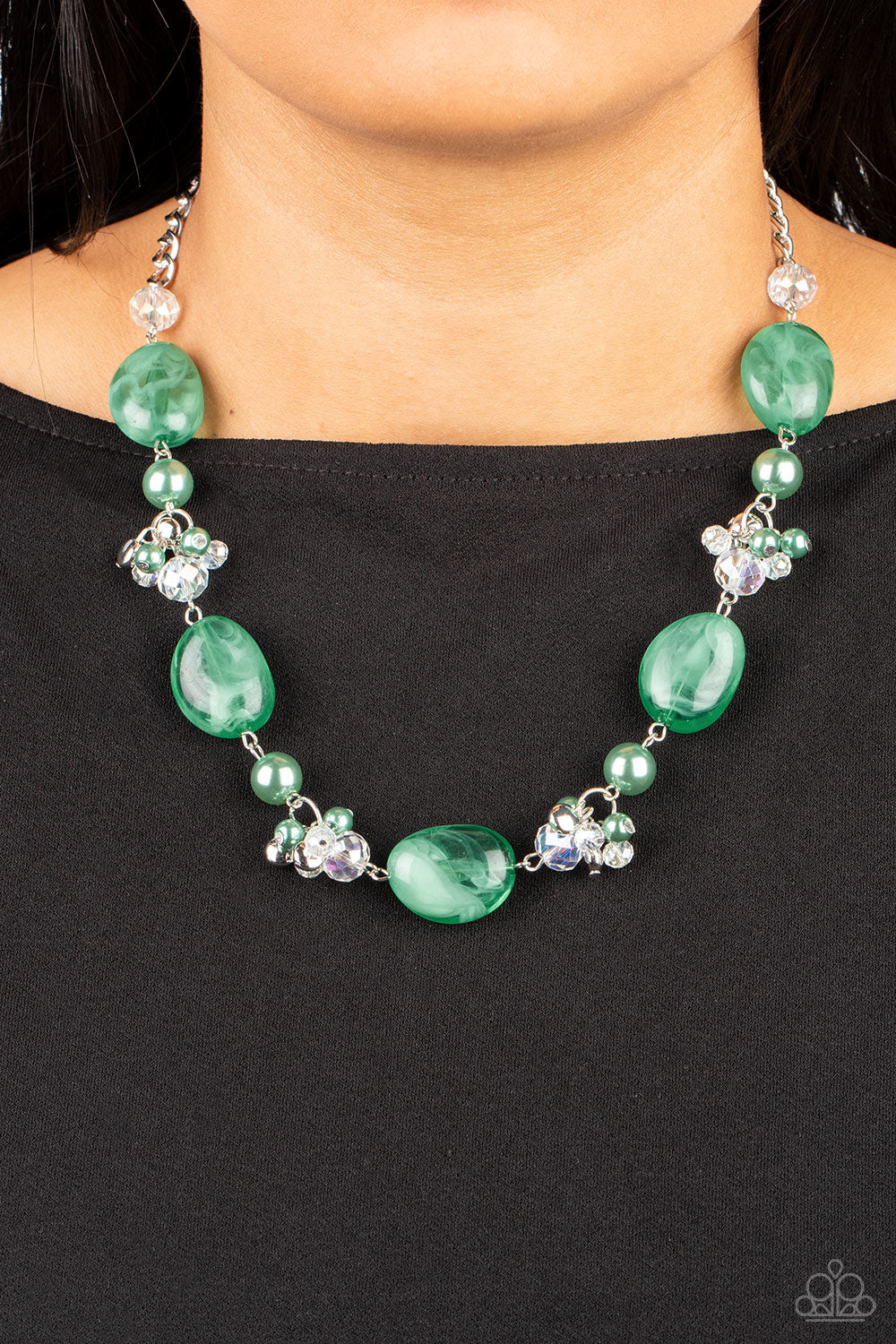 The Top TENACIOUS - Green - Paparazzi Necklace