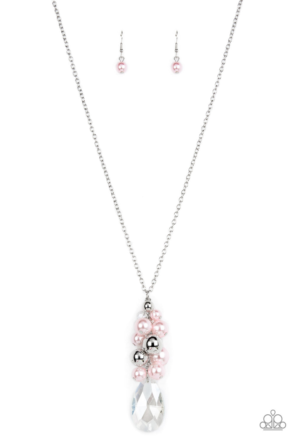 Drip Drop Dazzle - Pink - Paparazzi Necklace