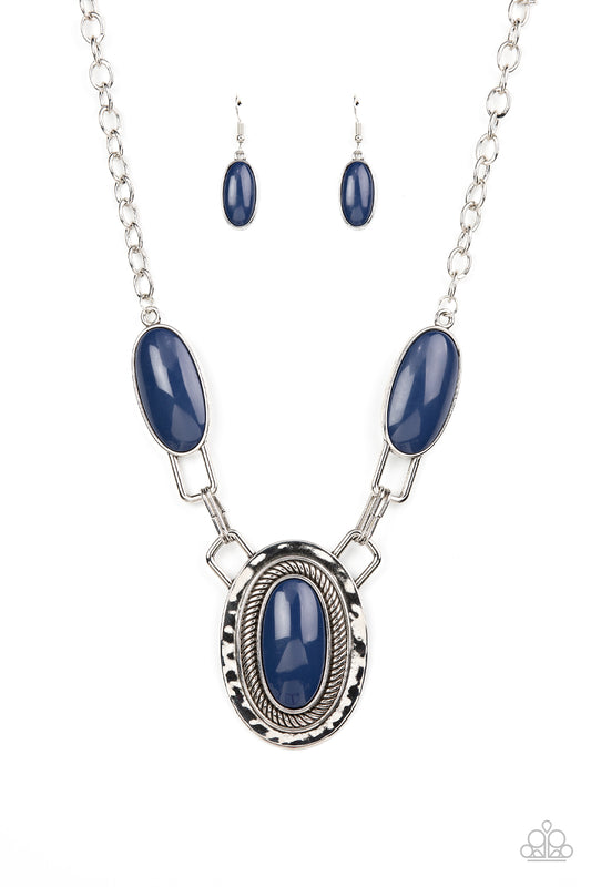 Count to TENACIOUS - Blue - Paparazzi Necklace