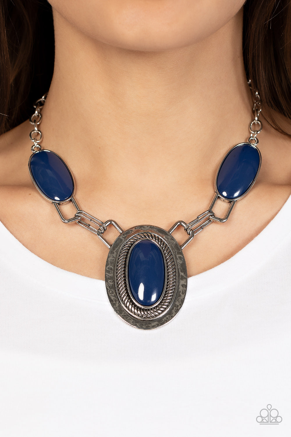 Count to TENACIOUS - Blue - Paparazzi Necklace