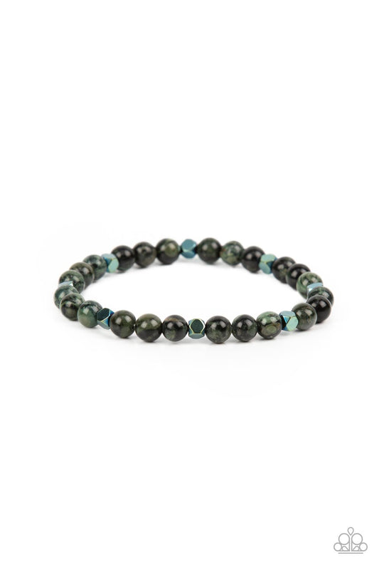 Interstellar Solitude - Green - Paparazzi Bracelet