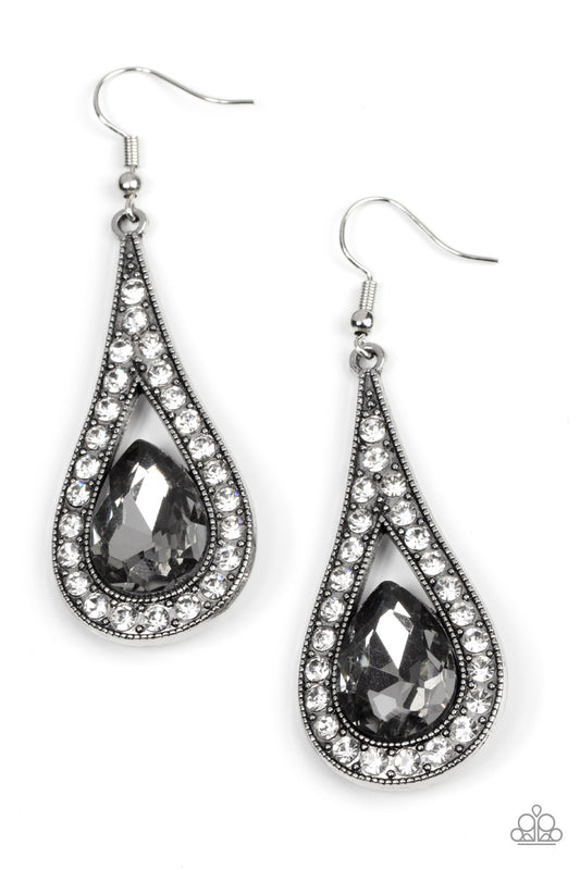 A-Lister Attitude - Silver - Paparazzi Earrings