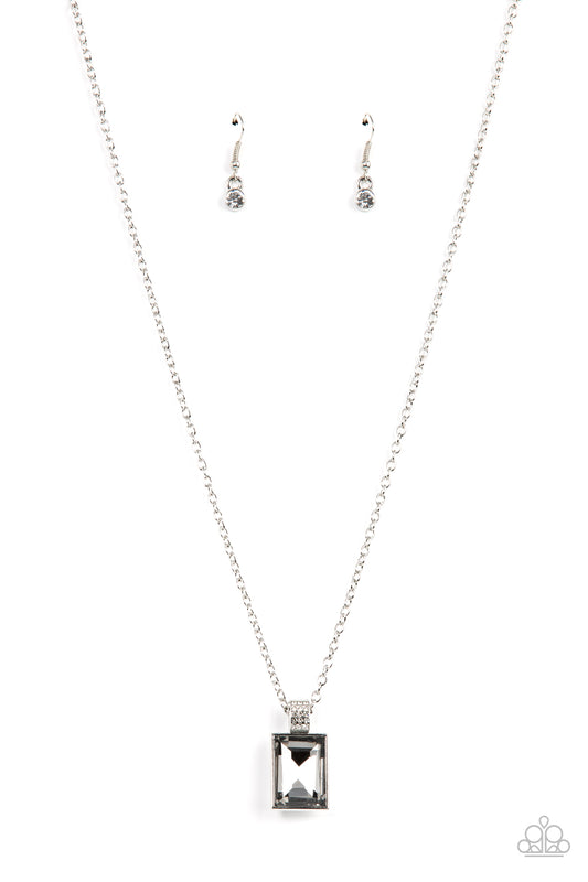 Understated Dazzle - Silver - Paparazzi Necklace