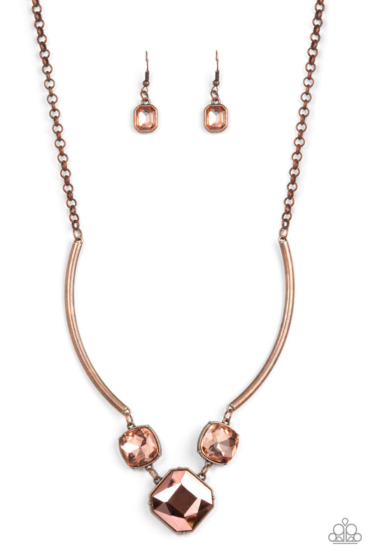 Divine IRIDESCENCE - Copper - Paparazzi Necklace