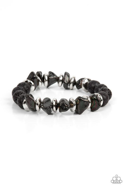 Volcanic Vacay - Silver - Paparazzi Bracelet