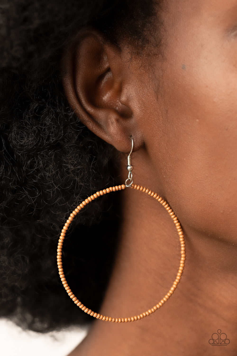 Basically Beaded - Brown - Paparazzi Earrings