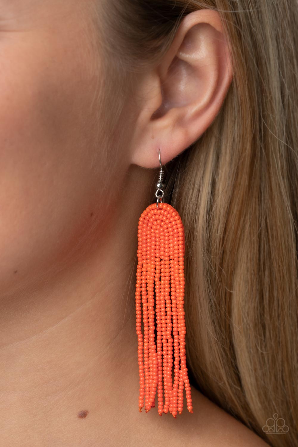 Right as RAINBOW - Orange - Paparazzi Earrings