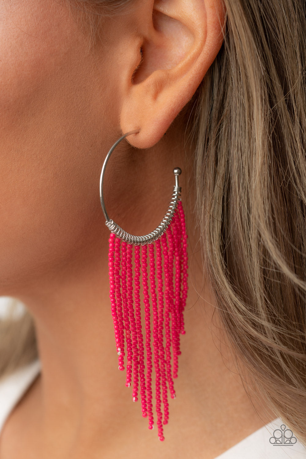 Saguaro Breeze - Pink - Paparazzi Earrings