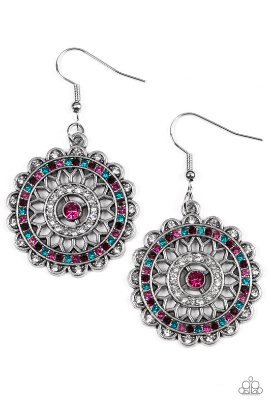 Twinkly Translation - Multi - Paparazzi Earrings