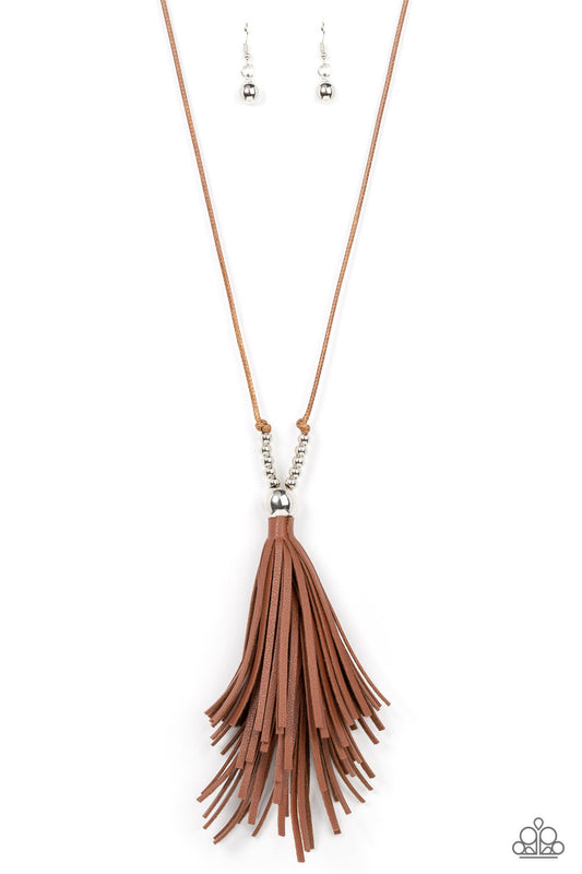 A Clean Sweep - Brown - Paparazzi Necklace