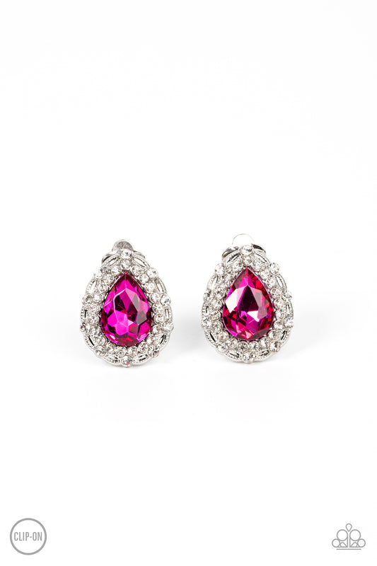 Haute Happy Hour - Pink - Paparazzi Earrings