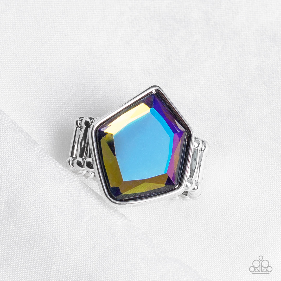 Abstract Escapade - Multi - Paparazzi Ring